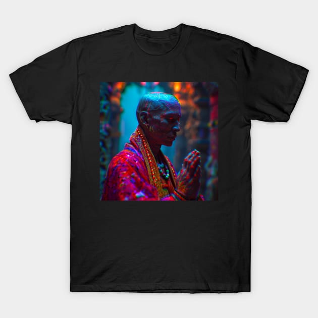 Neon Monk T-Shirt by taoistviking